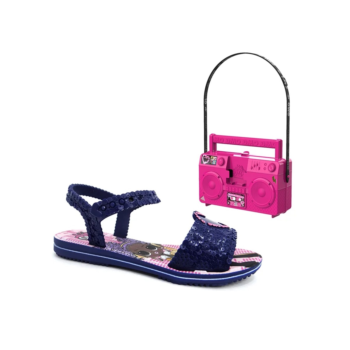 Sandália Grendene Kids Menina 22495 Azul/Azul/Rosa Sandália Grendene Kids Menina 22495 Azul/Azul/Rosa