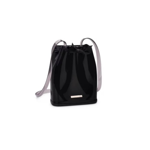 Detalhe - Sandália Grendene Larissa Manoela Trend Bag Preto/Fume