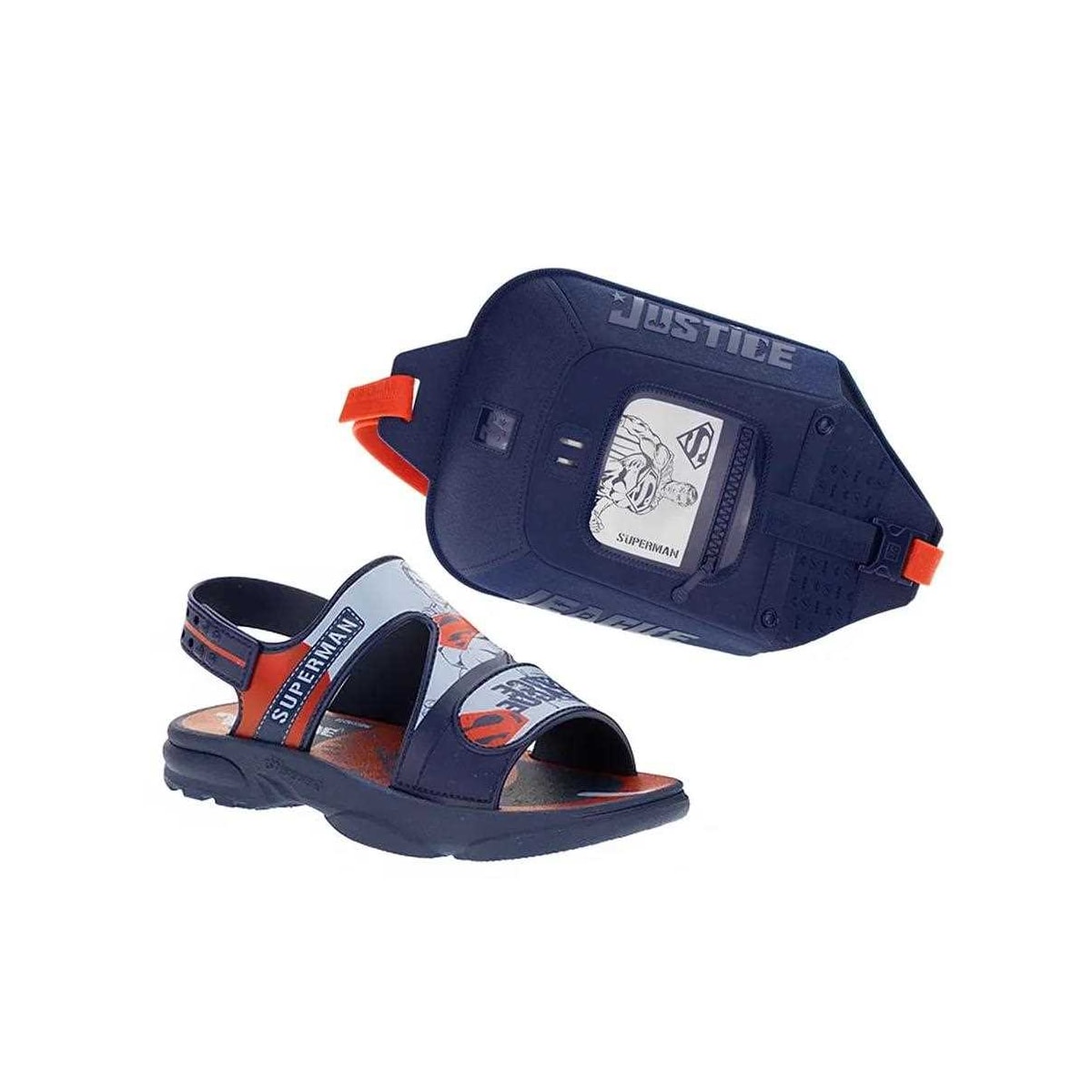 Sandália Grendene Liga da Justiça Slingbag 22759 Azul/Vermelho Sandália Grendene Liga da Justiça Slingbag 22759 Azul/Vermelho