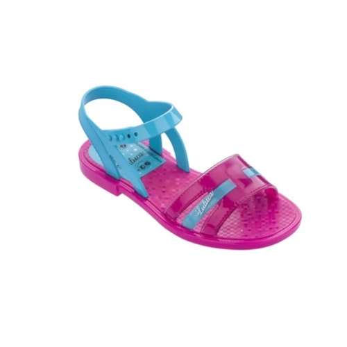 Sandalia Grendene Luluca Lets Go Menina 22416 Rosa/Azul