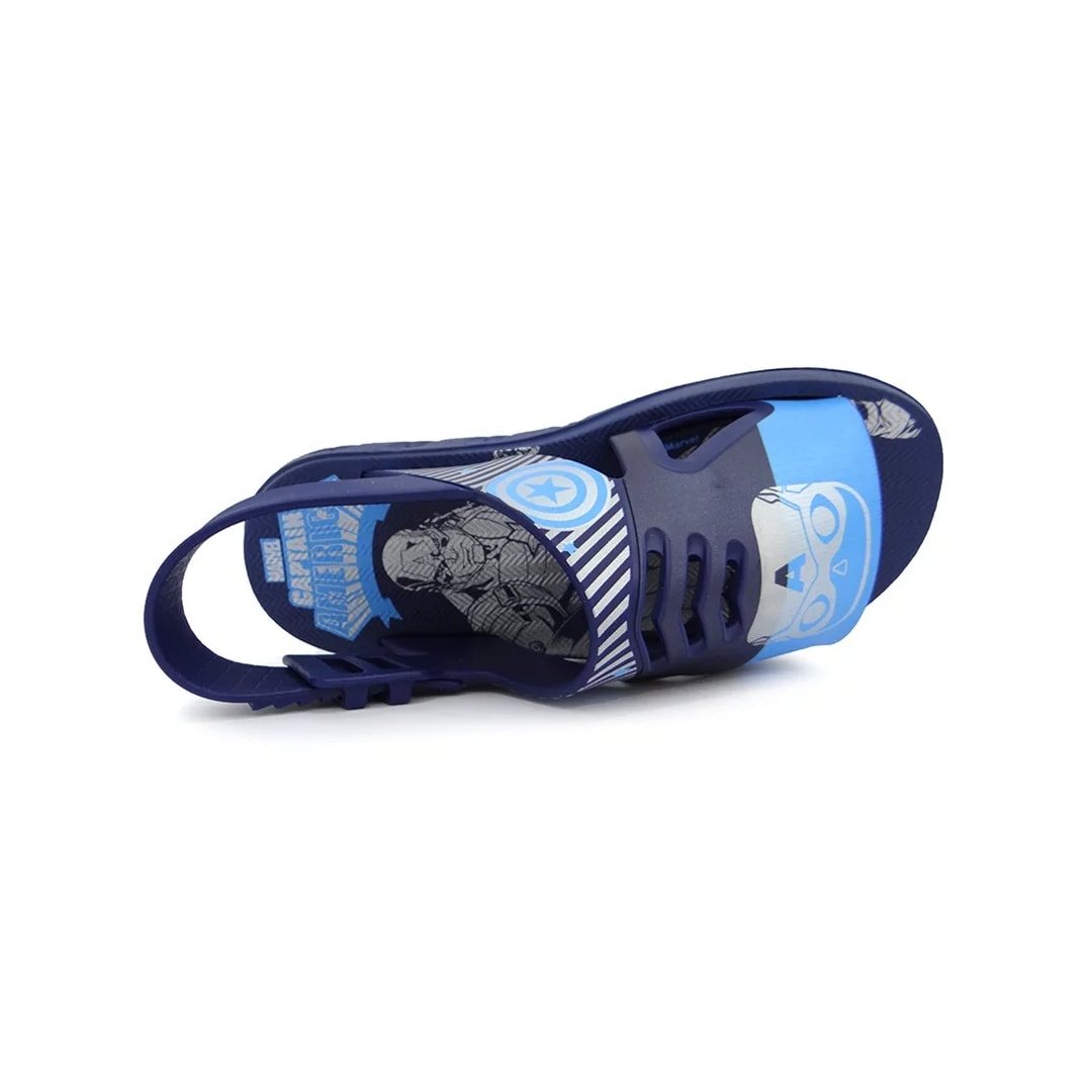 Sandália Grendene Marvel Hero Case Menino 22505 Azul/Azul