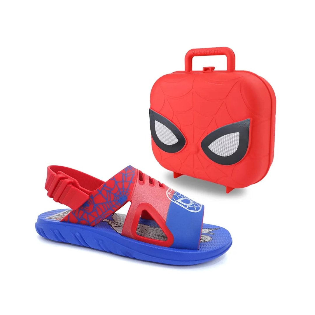 Sandália Grendene Marvel Hero Case Menino 22505 Azul/Vermelho Sandália Grendene Marvel Hero Case Menino 22505 Azul/Vermelho