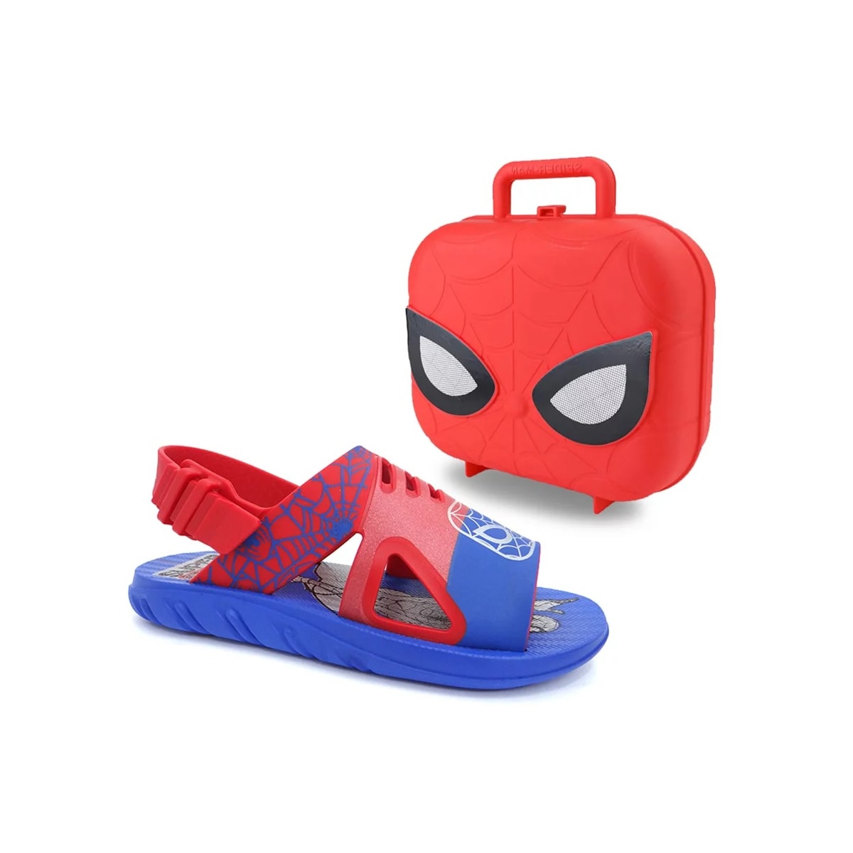 Sandália Grendene Marvel Hero Case Menino 22505 Azul/Vermelho Sandália Grendene Marvel Hero Case Menino 22505 Azul/Vermelho