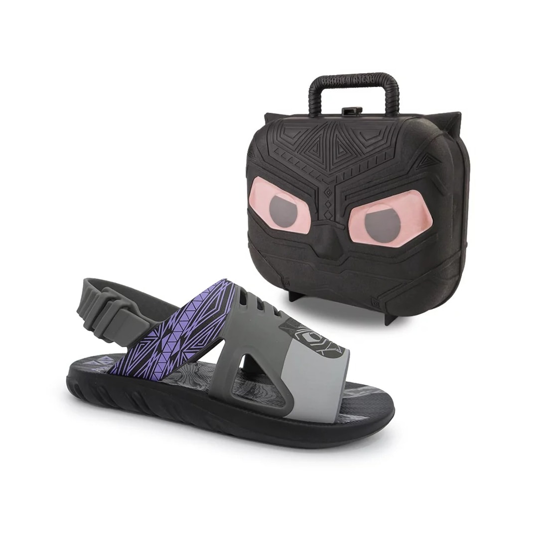 Sandália Grendene Marvel Hero Case Menino 22505 Preto/Cinza Sandália Grendene Marvel Hero Case Menino 22505 Preto/Cinza