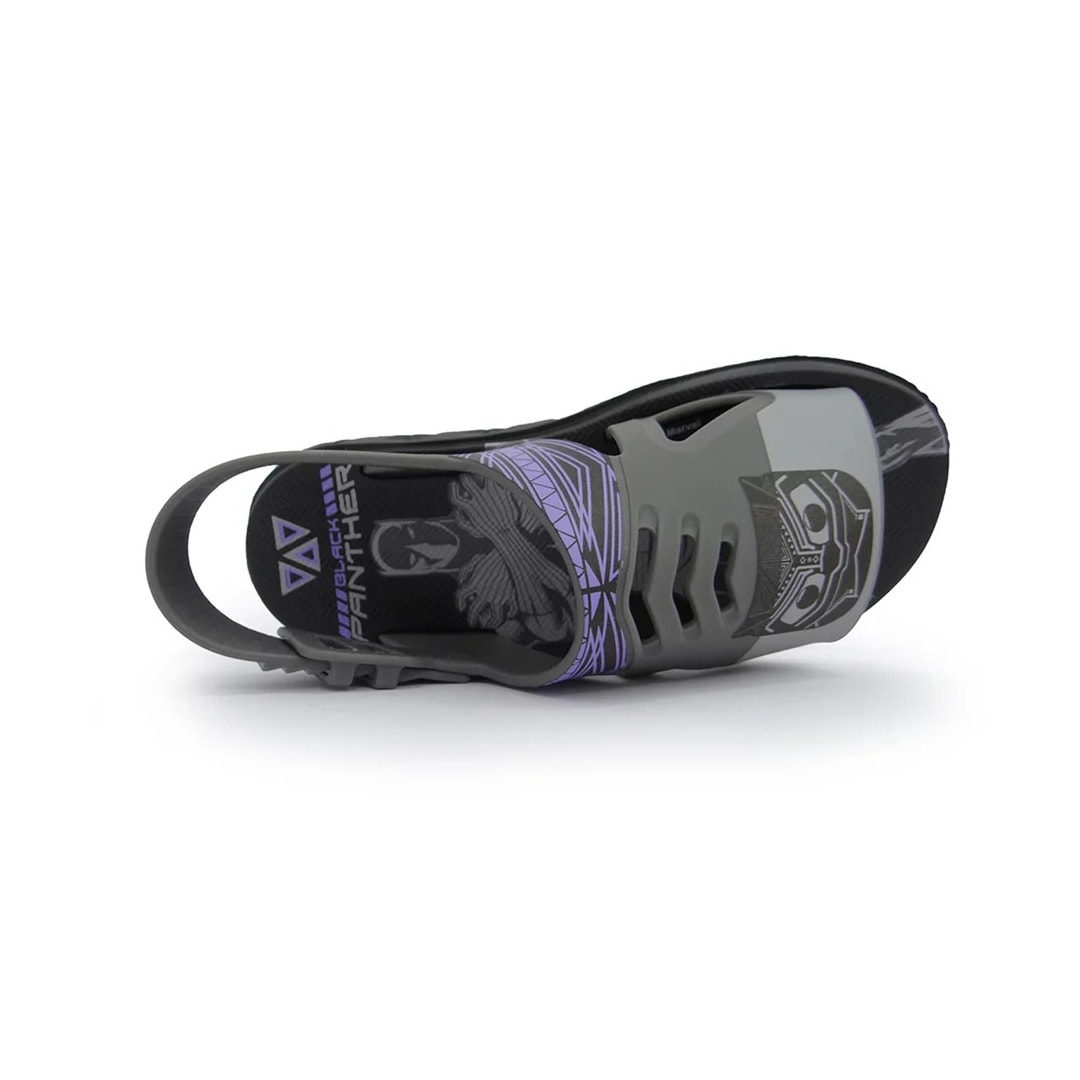 Sandália Grendene Marvel Hero Case Menino 22505 Preto/Cinza