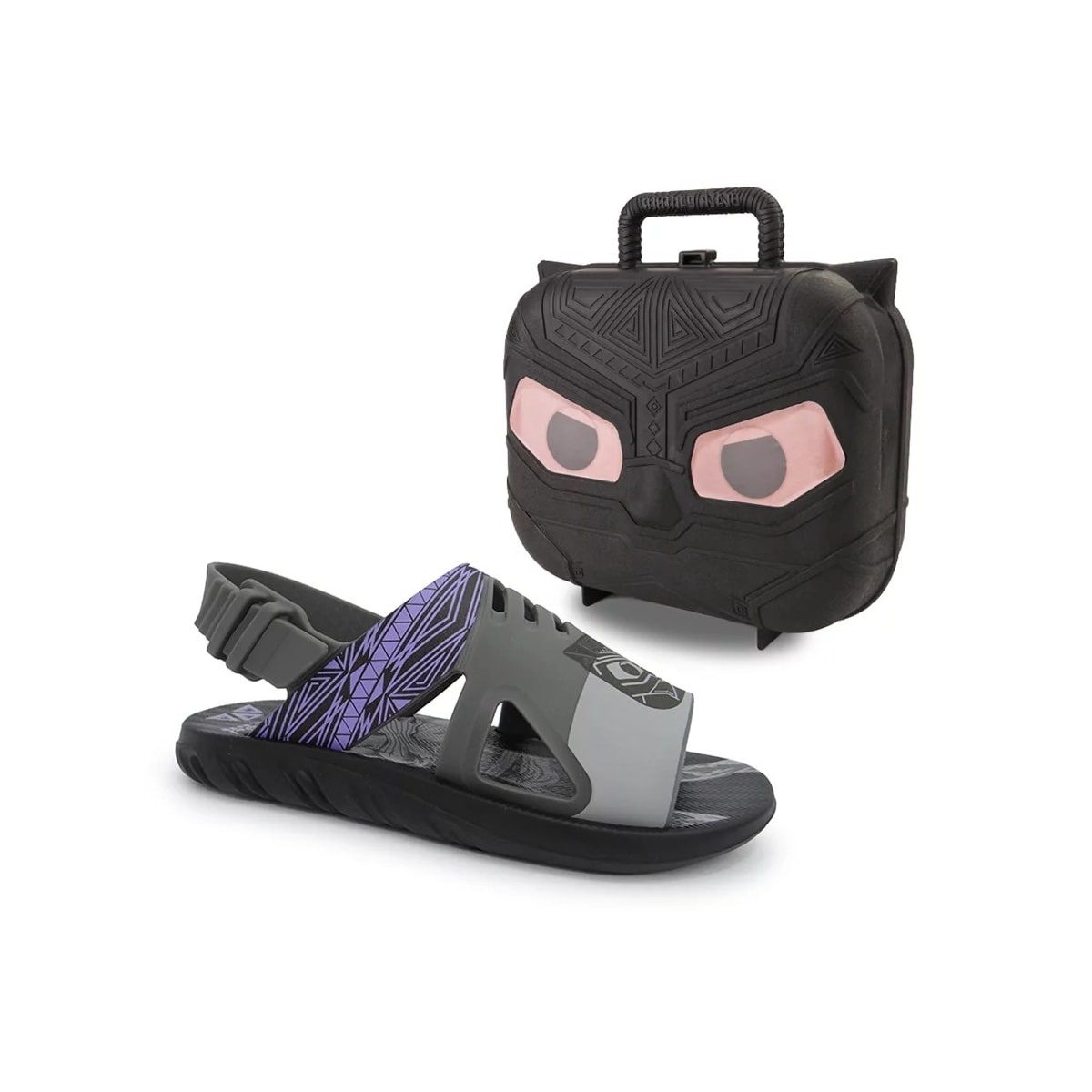 Sandália Grendene Marvel Hero Case Menino 22505 Preto/Cinza Sandália Grendene Marvel Hero Case Menino 22505 Preto/Cinza