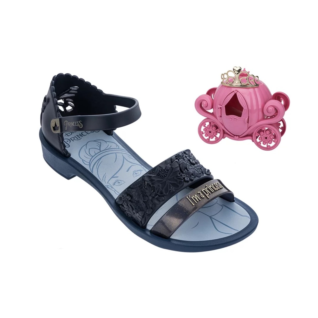 Sandália Grendene Princesas Fairytale 22024 Azul/Azul