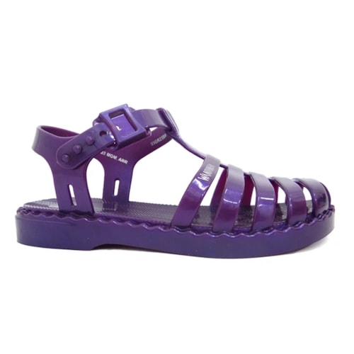 Sandalia Grendene Wandinha Collection Infantil Roxo Perolado