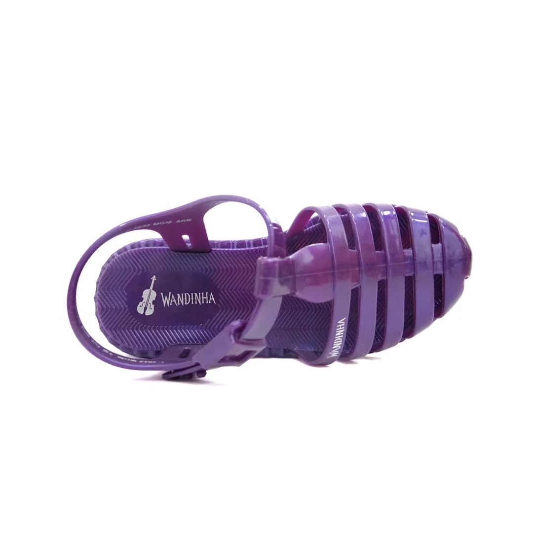 Sandália Grendene Wandinha Collection Infantil Roxo Perolado