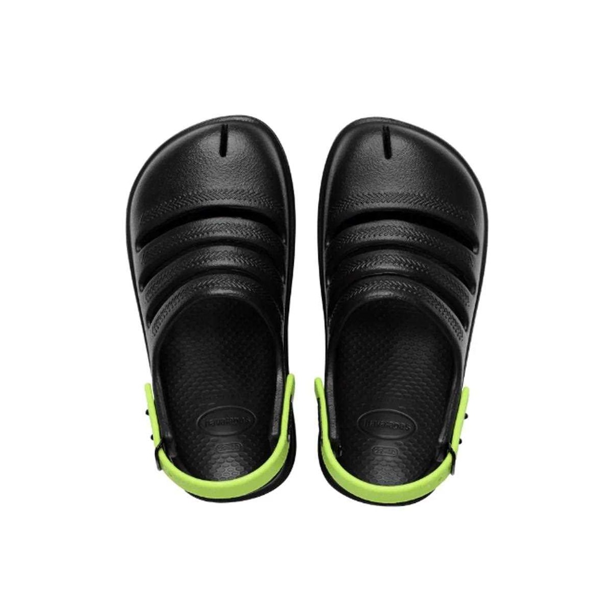 Sandália Havaianas Baby Clog Fc Preto/Verde Limao Sandália Havaianas Baby Clog Fc Preto/Verde Limao