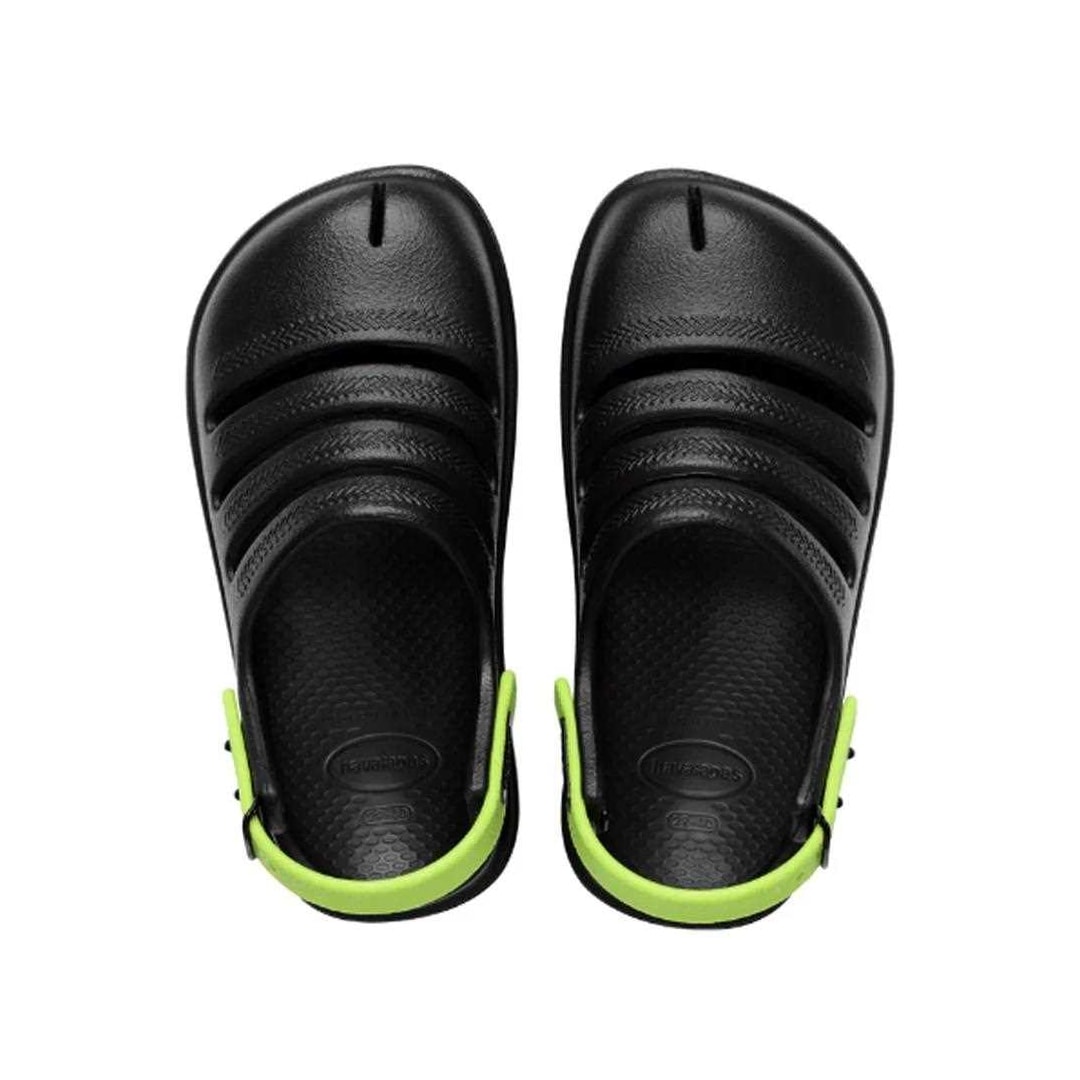 Sandália Havaianas Baby Clog Fc Preto/Verde Limao Sandália Havaianas Baby Clog Fc Preto/Verde Limao