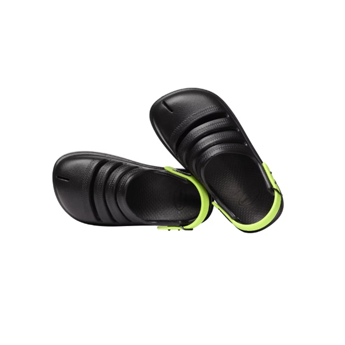 Sandália Havaianas Baby Clog Fc Preto/Verde Limao Sandália Havaianas Baby Clog Fc Preto/Verde Limao