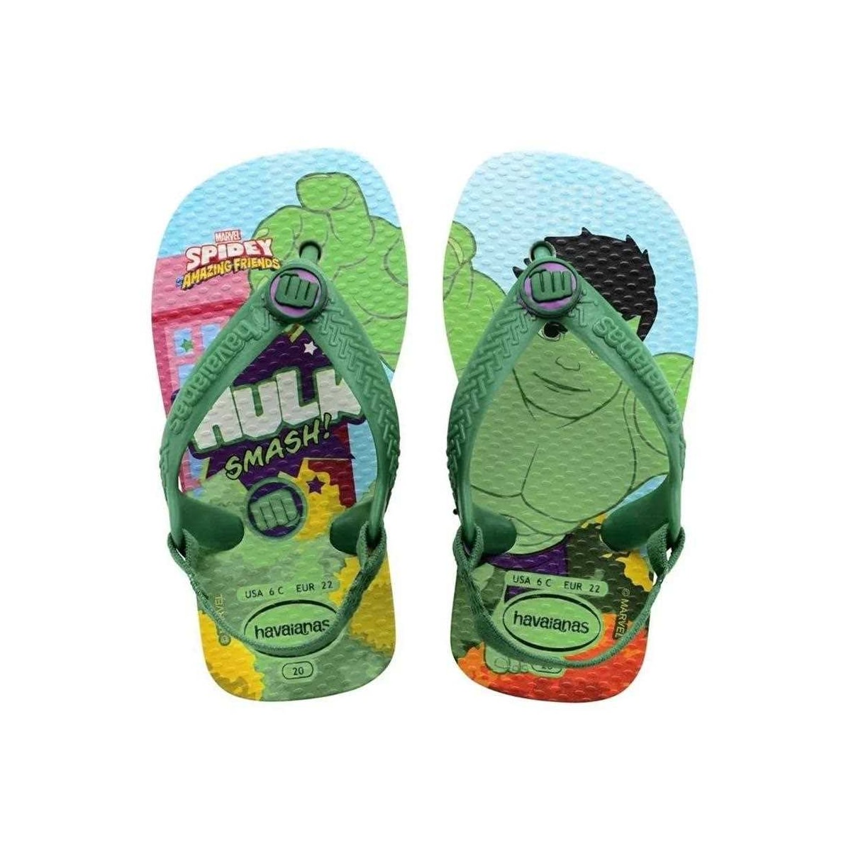 Sandália Havaianas Chinelo Baby Marvel Branco Sandália Havaianas Chinelo Baby Marvel Branco