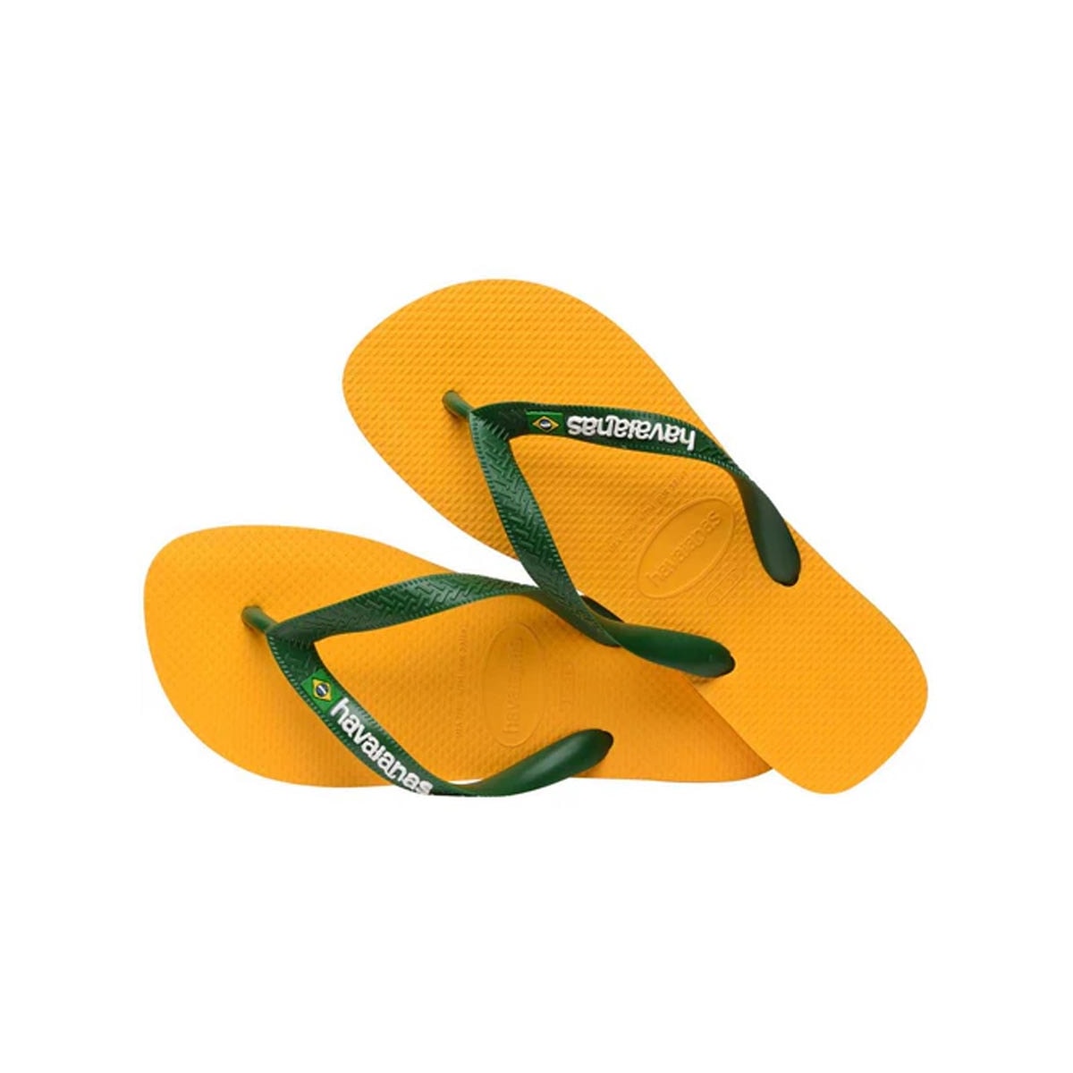 Sandália Havaianas Chinelo Brasil Logo Fc Amarelo Sandália Havaianas Chinelo Brasil Logo Fc Amarelo