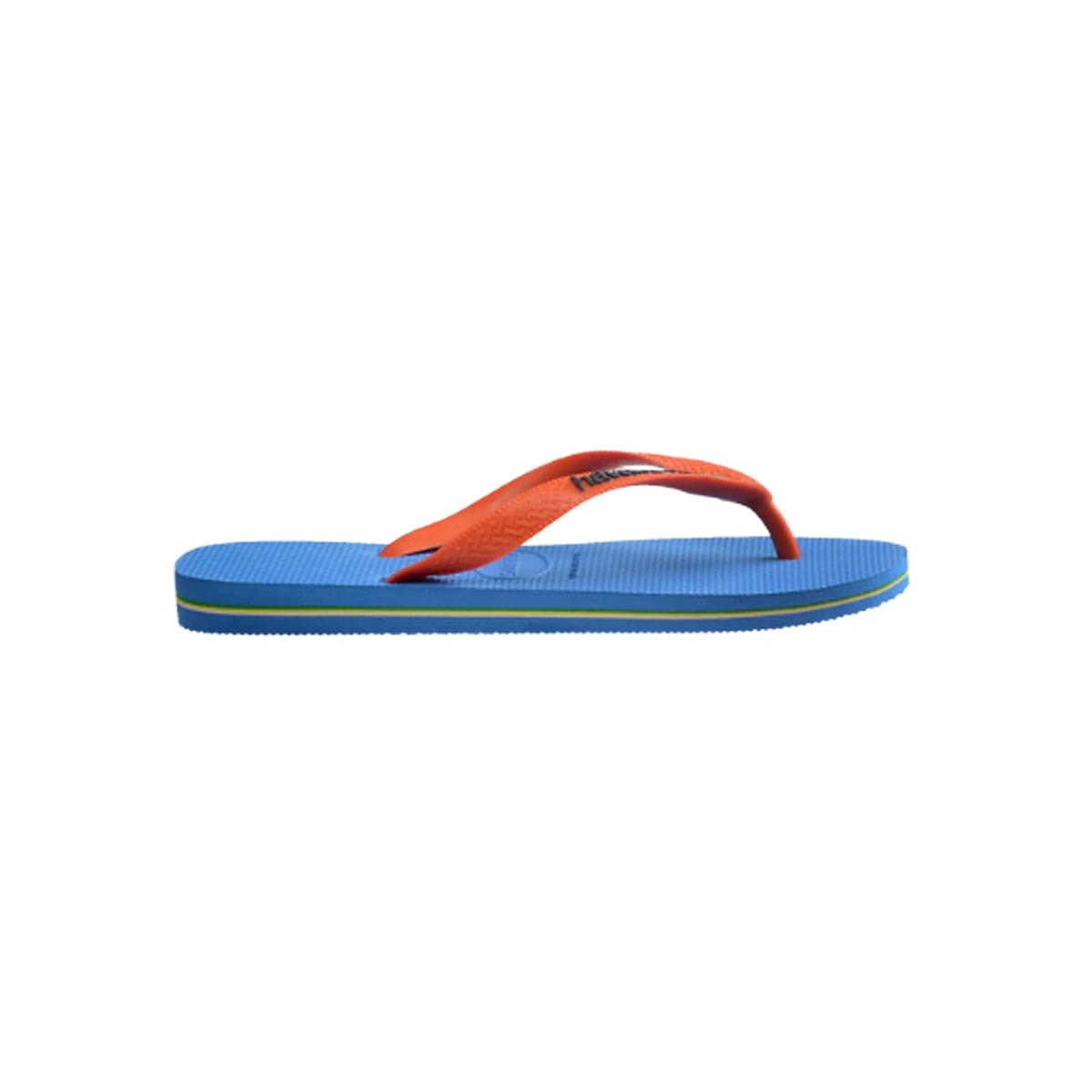 Sandália Havaianas Chinelo Brasil Logo Fc Azul/Laranja Sandália Havaianas Chinelo Brasil Logo Fc Azul/Laranja