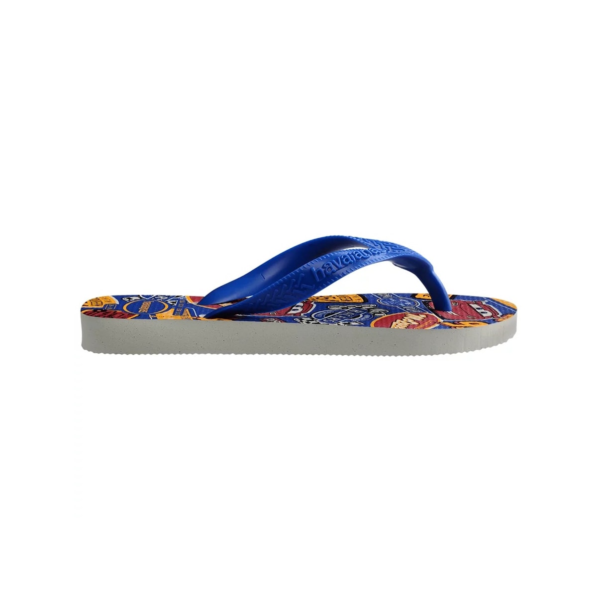 Sandália Havaianas Chinelo Kids Cars Menino Branco/Azul Estrela Sandália Havaianas Chinelo Kids Cars Menino Branco/Azul Estrela