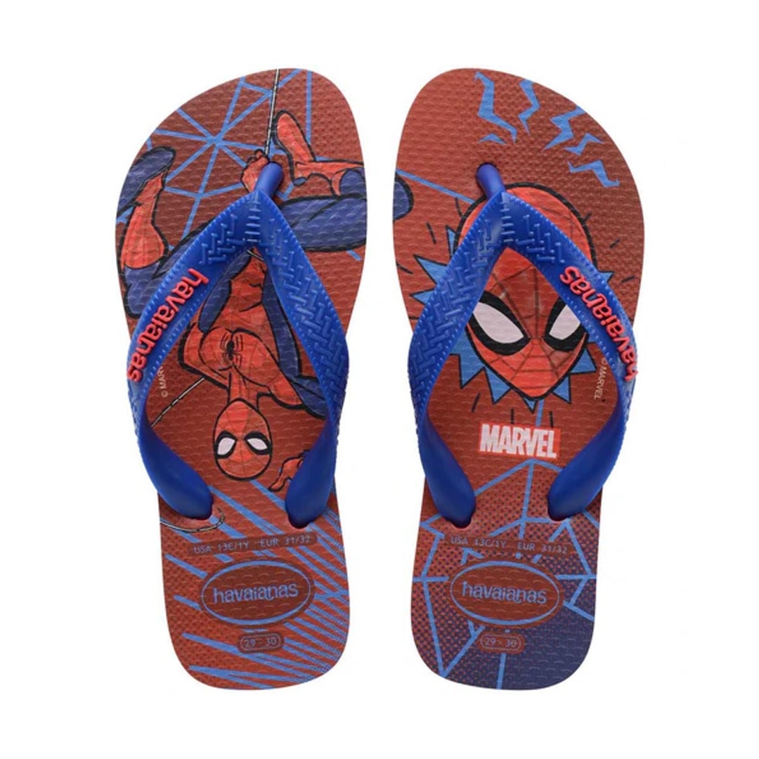 Sandália Havaianas Chinelo Kids De Dedo Top Marvel Ii Vermelho Rubi Sandália Havaianas Chinelo Kids De Dedo Top Marvel Ii Vermelho Rubi