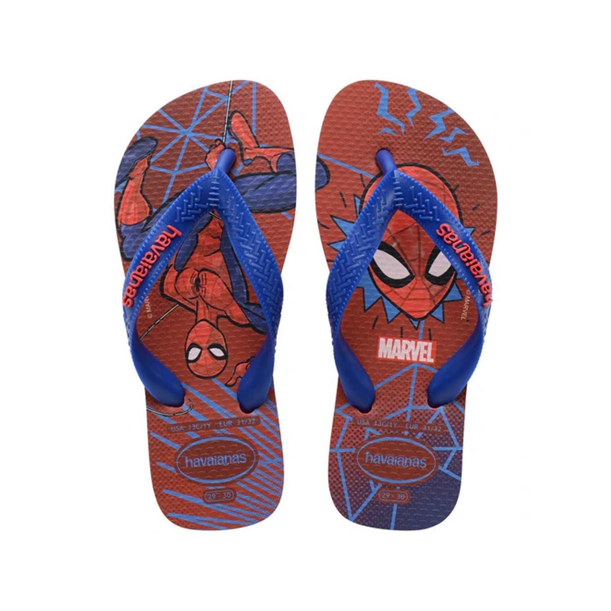 Sandália Havaianas Chinelo Kids De Dedo Top Marvel Ii Vermelho Rubi Sandália Havaianas Chinelo Kids De Dedo Top Marvel Ii Vermelho Rubi