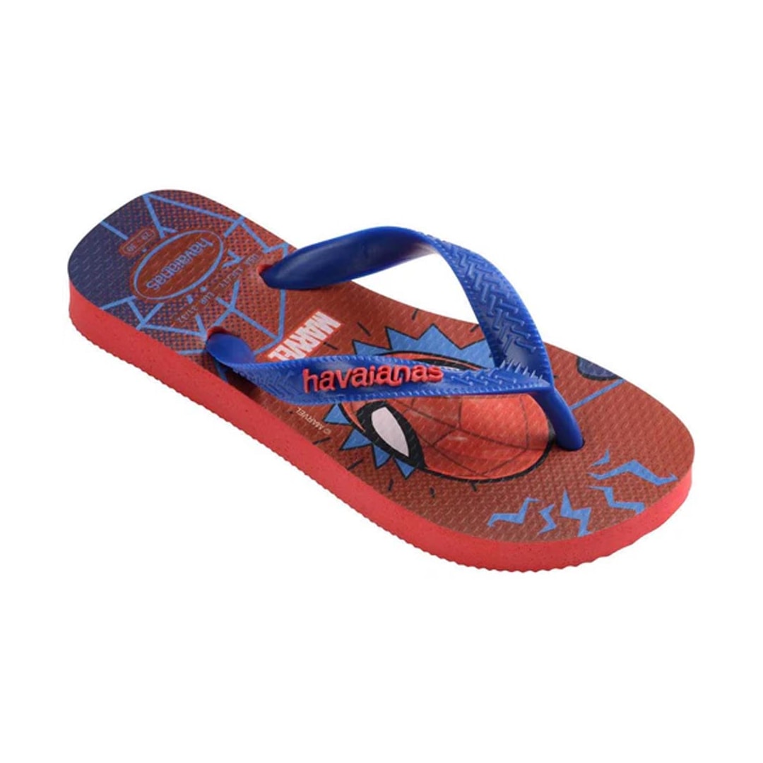 Sandália Havaianas Chinelo Kids De Dedo Top Marvel Ii Vermelho Rubi Sandália Havaianas Chinelo Kids De Dedo Top Marvel Ii Vermelho Rubi