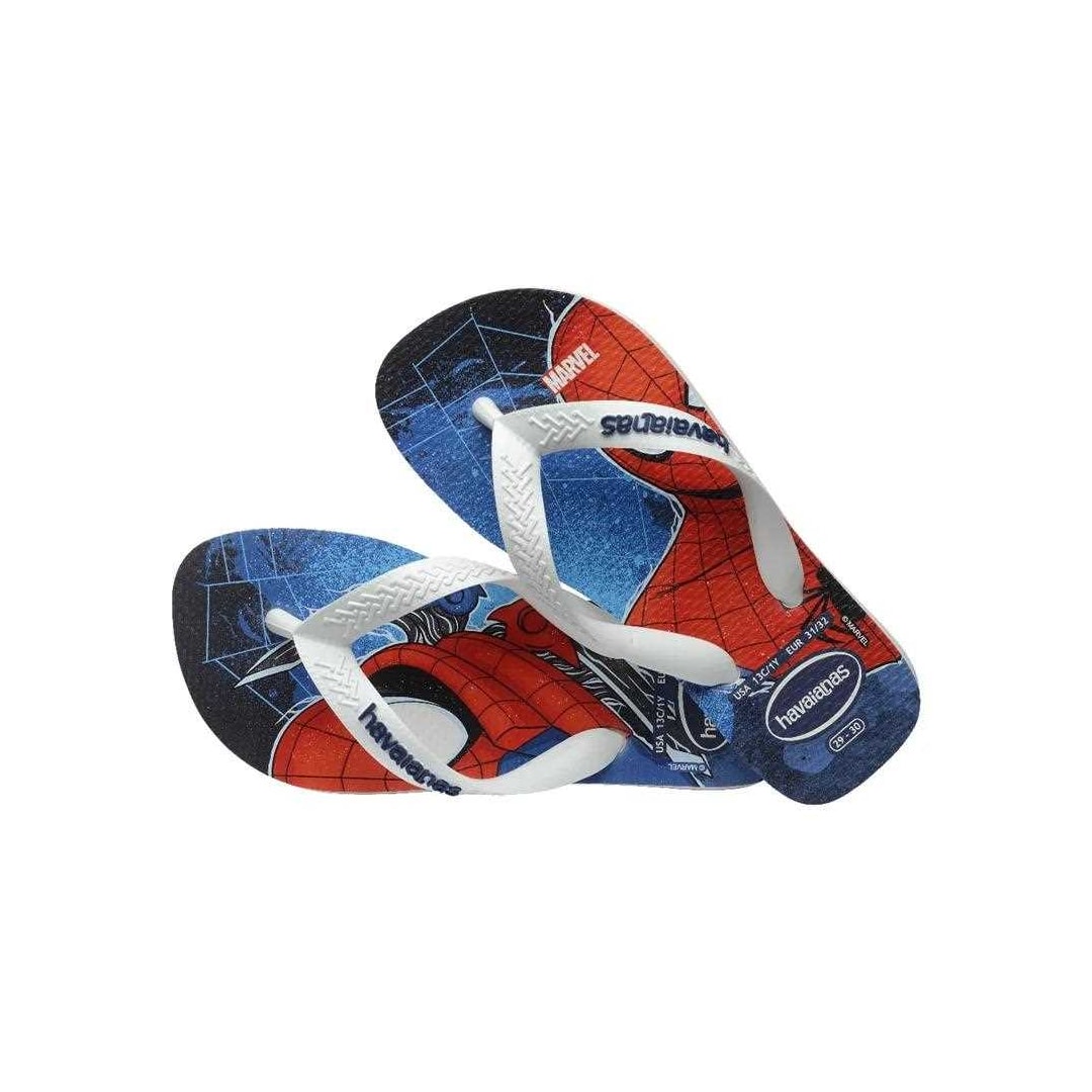 Sandália Havaianas Chinelo Kids Marvel II Branco/Branco Sandália Havaianas Chinelo Kids Marvel II Branco/Branco