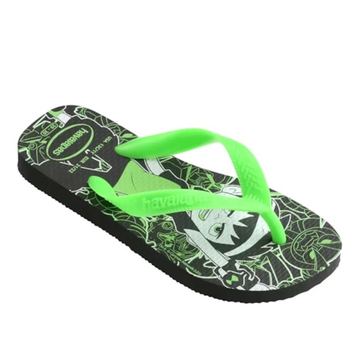 Sandalia Havaianas Chinelo Kids Menino Ben 10 Preto