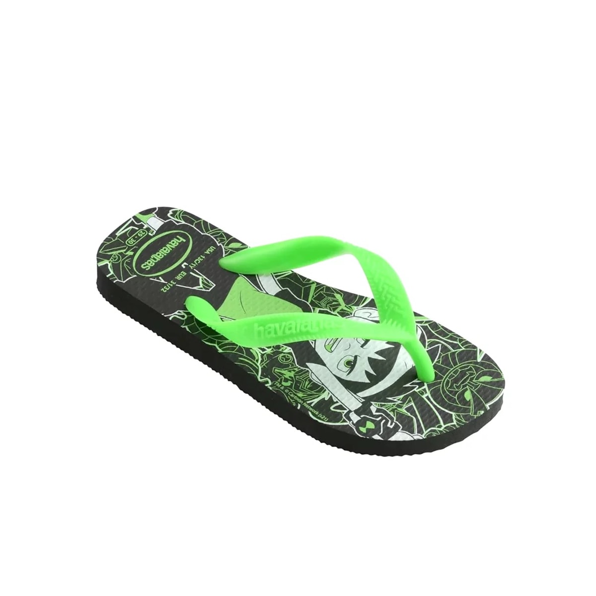 Sandália Havaianas Chinelo Kids Menino Ben 10 Preto Sandália Havaianas Chinelo Kids Menino Ben 10 Preto