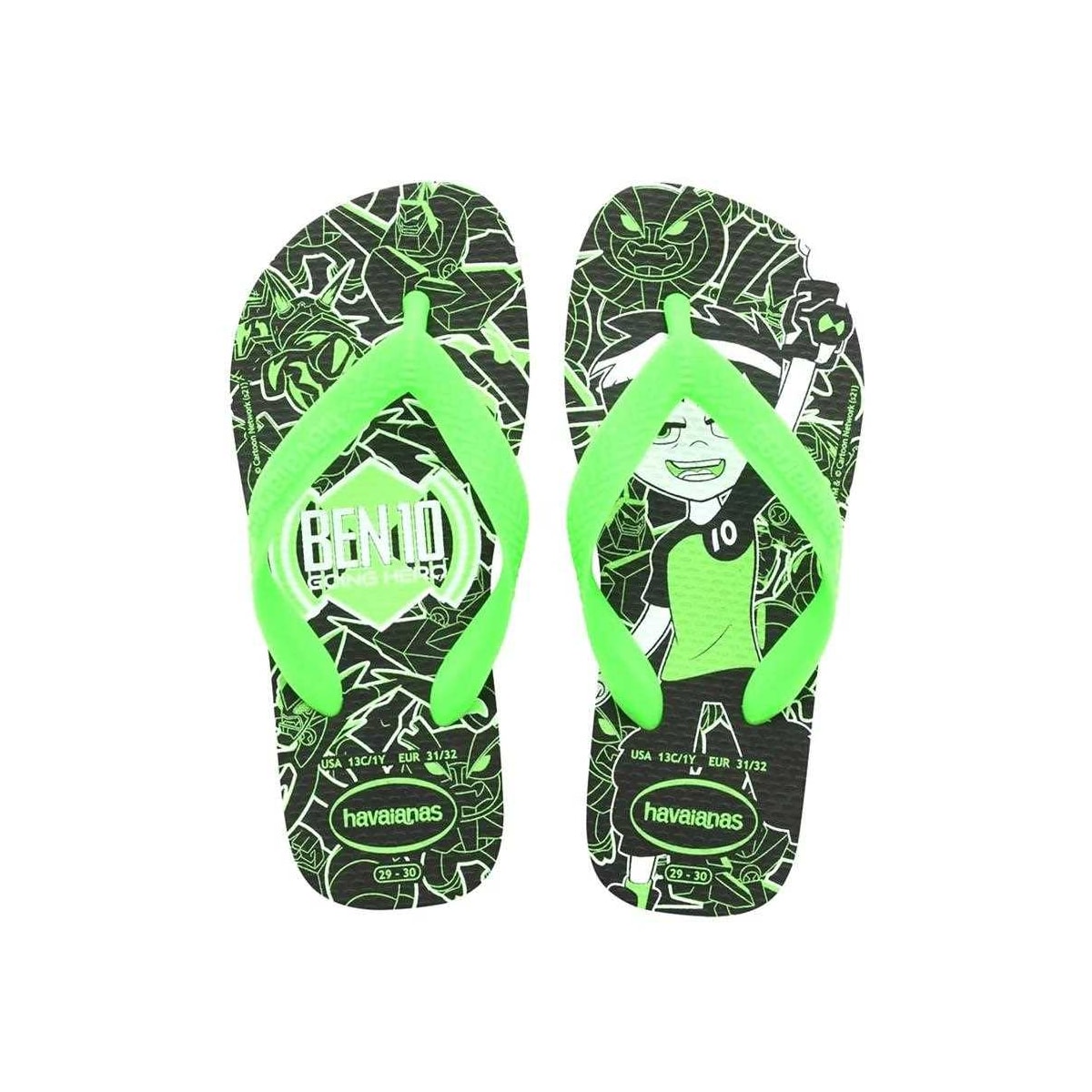 Sandália Havaianas Chinelo Kids Menino Ben 10 Preto Sandália Havaianas Chinelo Kids Menino Ben 10 Preto