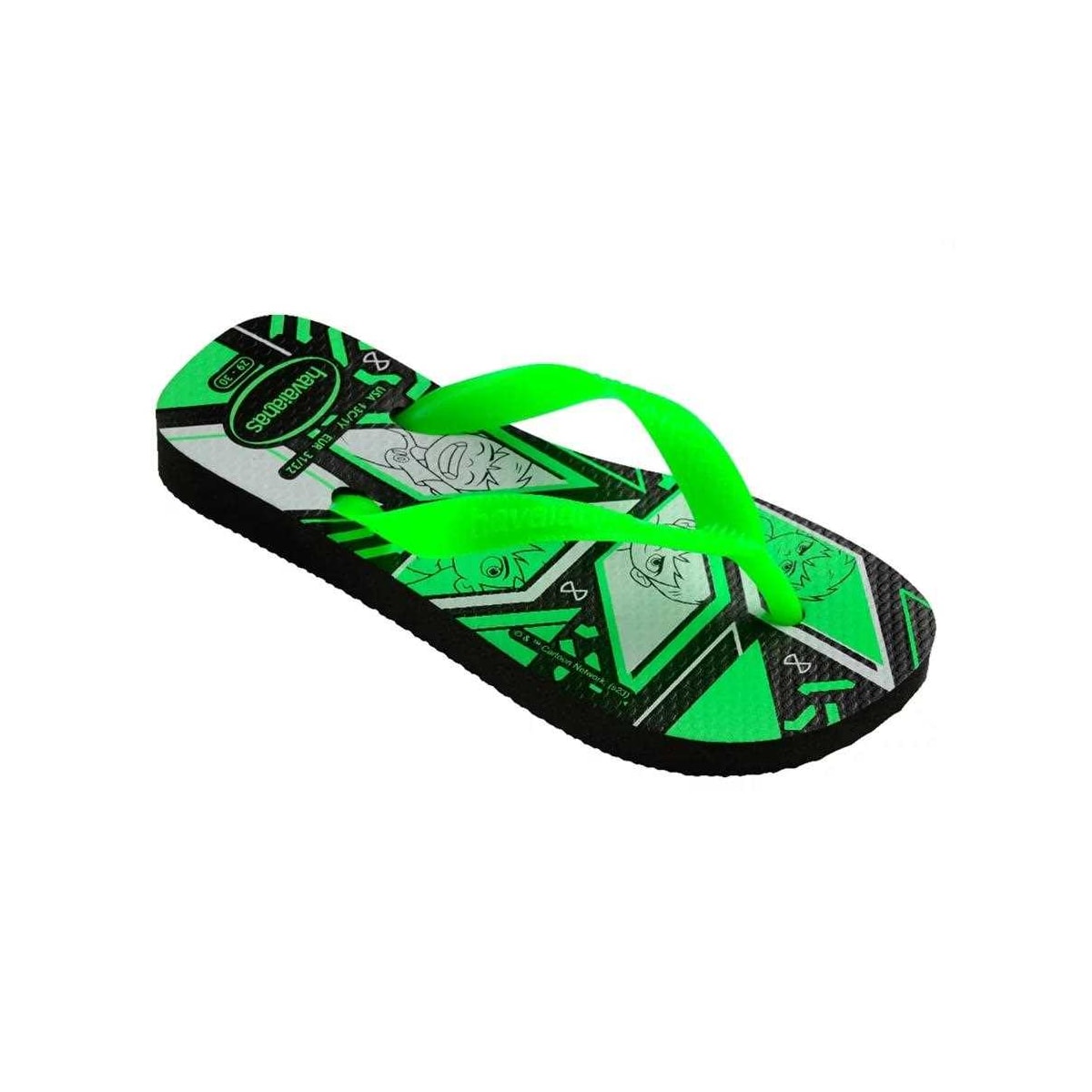 Sandália Havaianas Chinelo Kids Menino Ben 10 Preto/Verde Sandália Havaianas Chinelo Kids Menino Ben 10 Preto/Verde