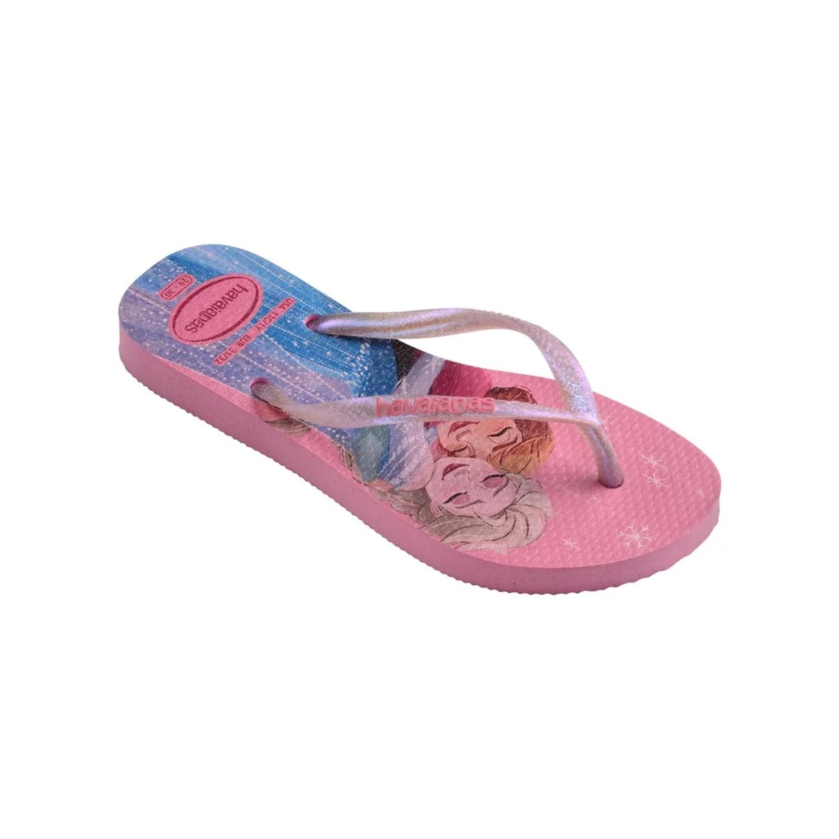 Sandália Havaianas Chinelo Kids Slim Princess Pink Lemonade