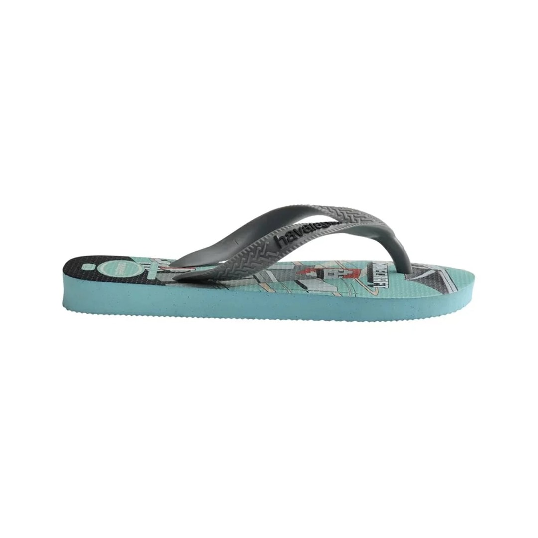 Sandália Havaianas Chinelo Kids Top Minecraft Azul Sandália Havaianas Chinelo Kids Top Minecraft Azul