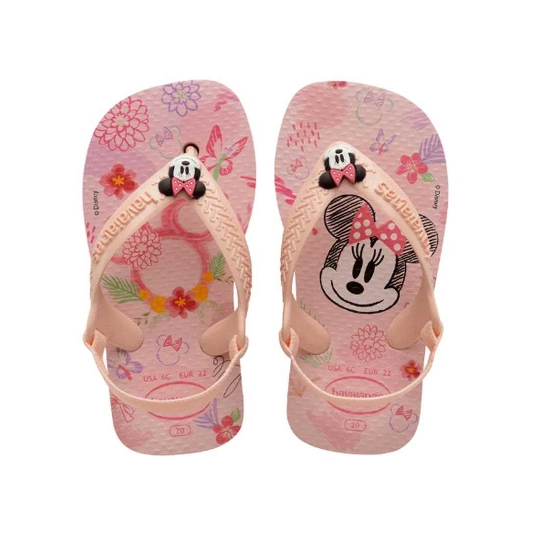 Sandália Havaianas Chinelo New Baby Disney Classic Rosa Ballet/Rosa Sandália Havaianas Chinelo New Baby Disney Classic Rosa Ballet/Rosa