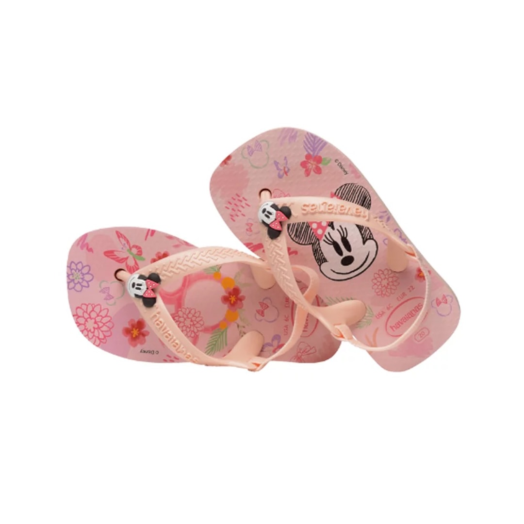 Sandália Havaianas Chinelo New Baby Disney Classic Rosa Ballet/Rosa Sandália Havaianas Chinelo New Baby Disney Classic Rosa Ballet/Rosa
