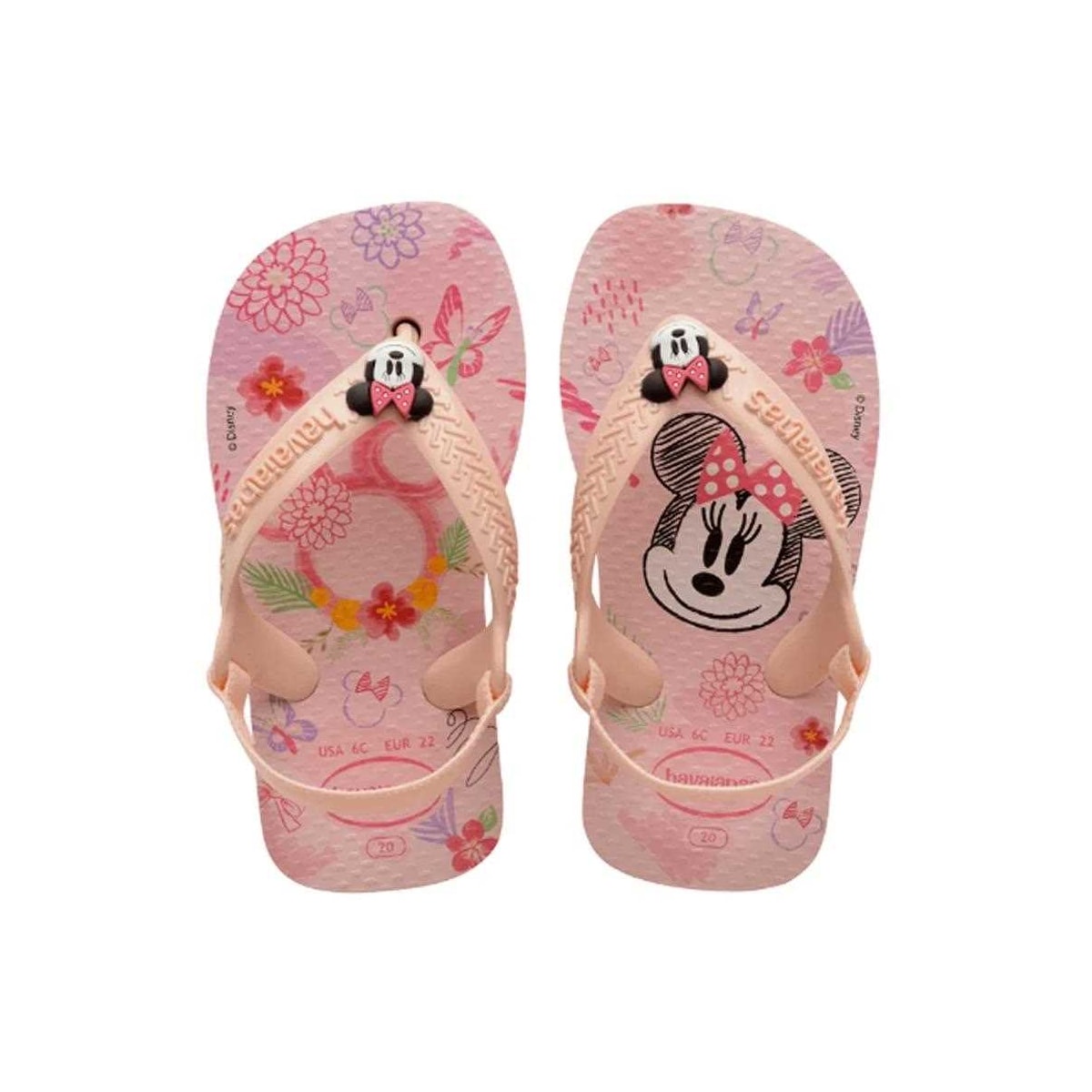 Sandália Havaianas Chinelo New Baby Disney Classic Rosa Ballet/Rosa Sandália Havaianas Chinelo New Baby Disney Classic Rosa Ballet/Rosa