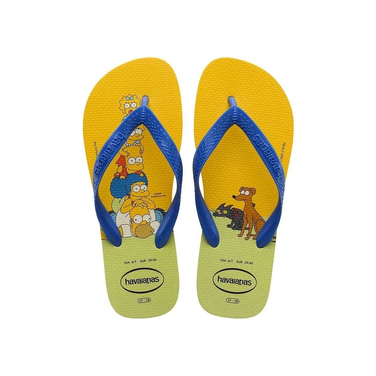 Sandália Havaianas Chinelo Simpsons Amarelo Citrico Sandália Havaianas Chinelo Simpsons Amarelo Citrico