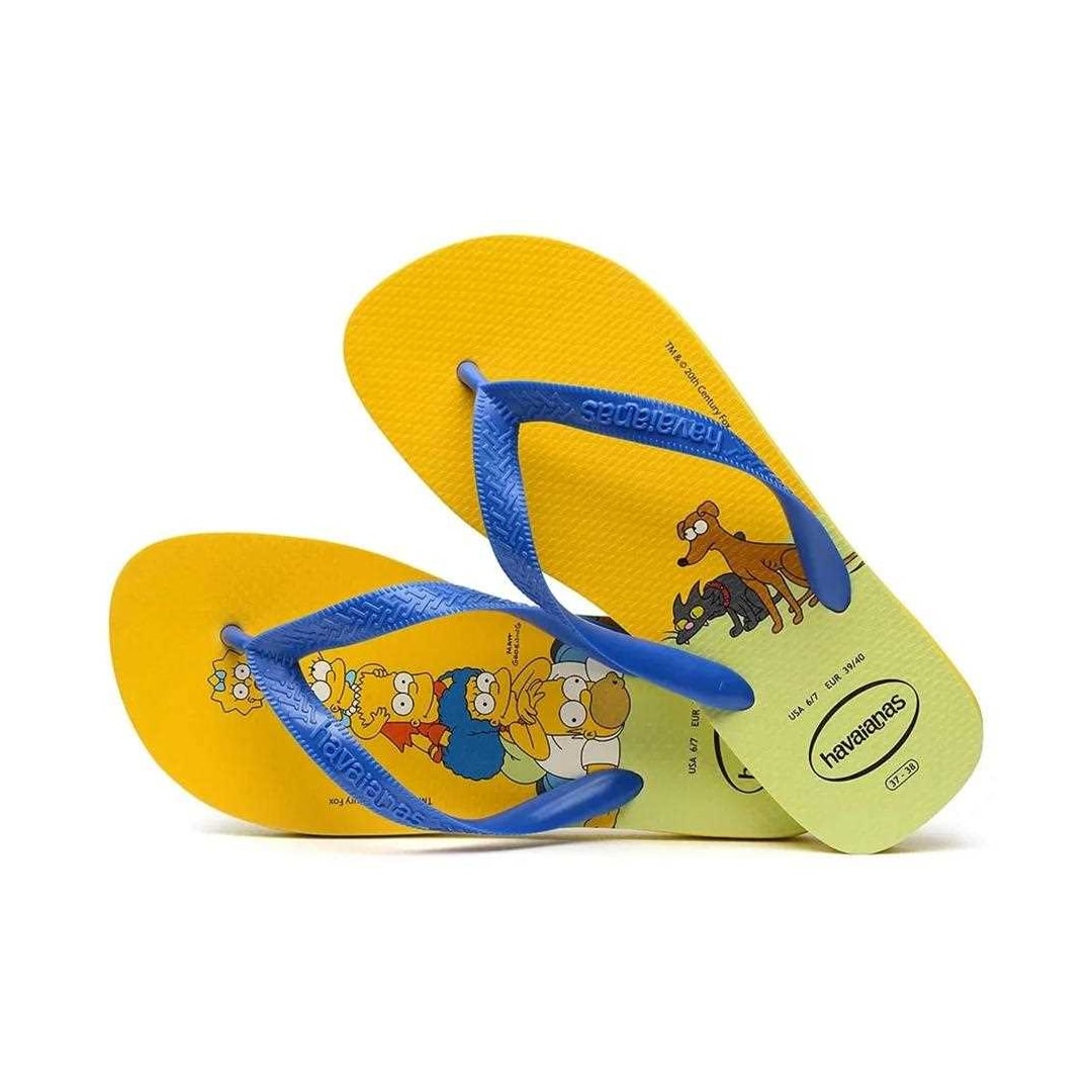 Sandália Havaianas Chinelo Simpsons Amarelo Citrico Sandália Havaianas Chinelo Simpsons Amarelo Citrico