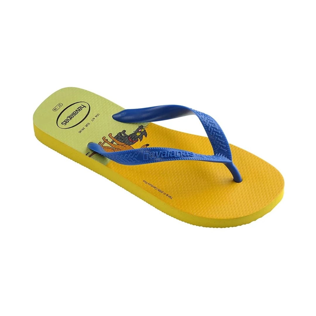 Sandália Havaianas Chinelo Simpsons Amarelo Citrico