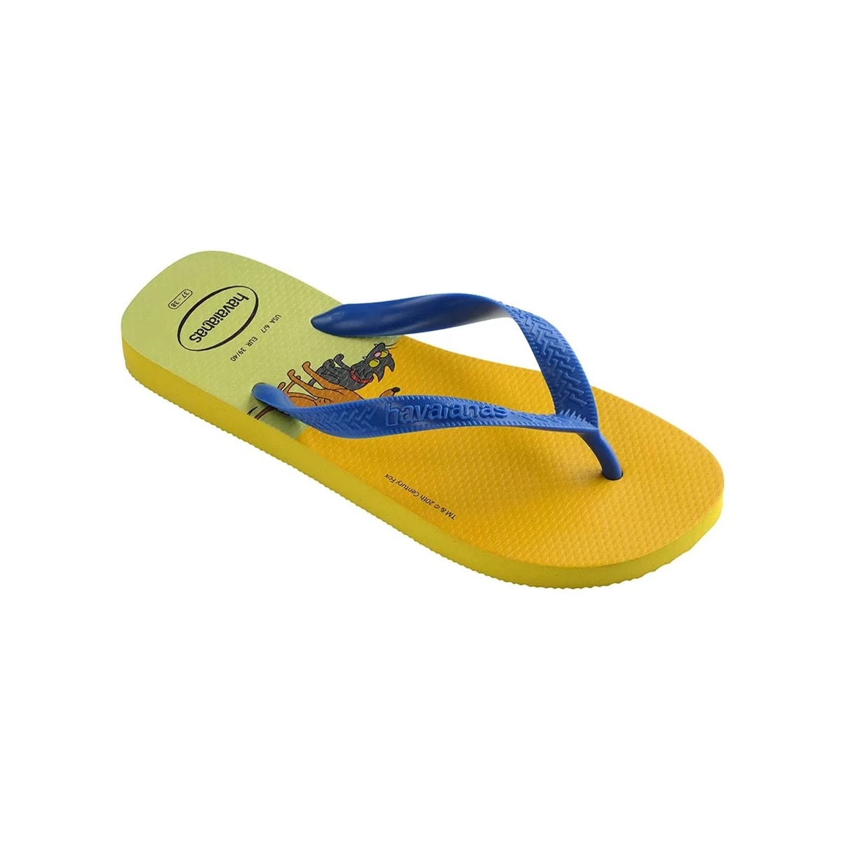Sandália Havaianas Chinelo Simpsons Amarelo Citrico