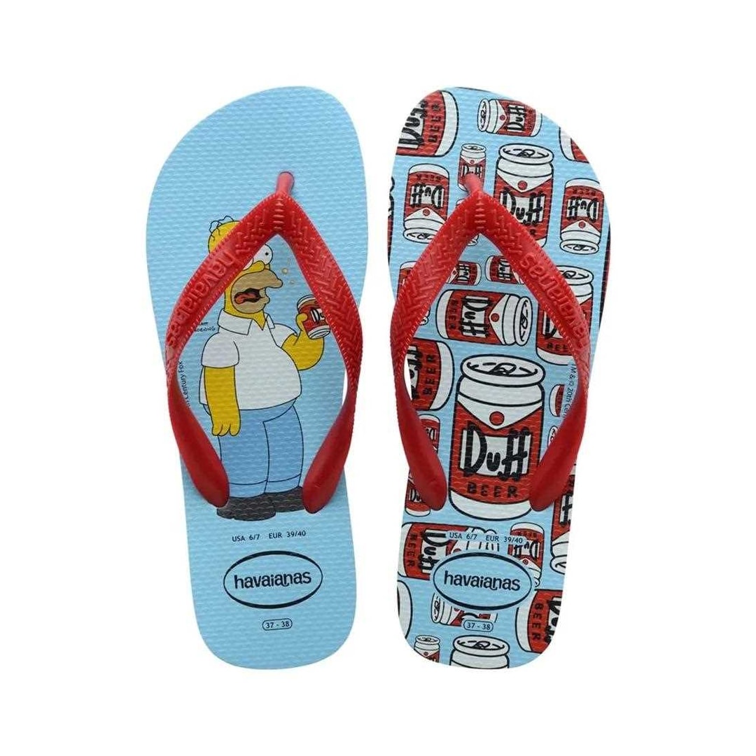 Sandália Havaianas Chinelo Simpsons Azul Water