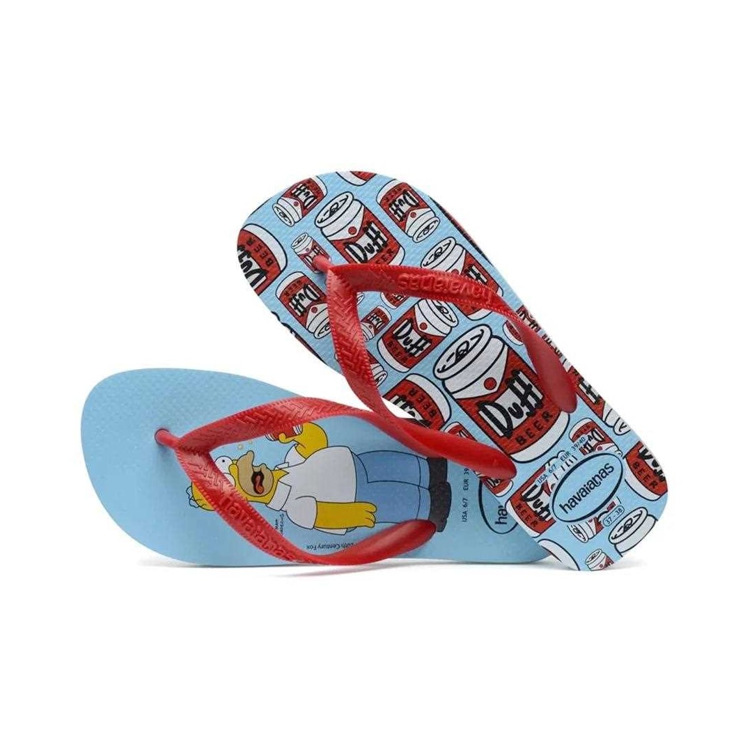 Sandália Havaianas Chinelo Simpsons Azul Water