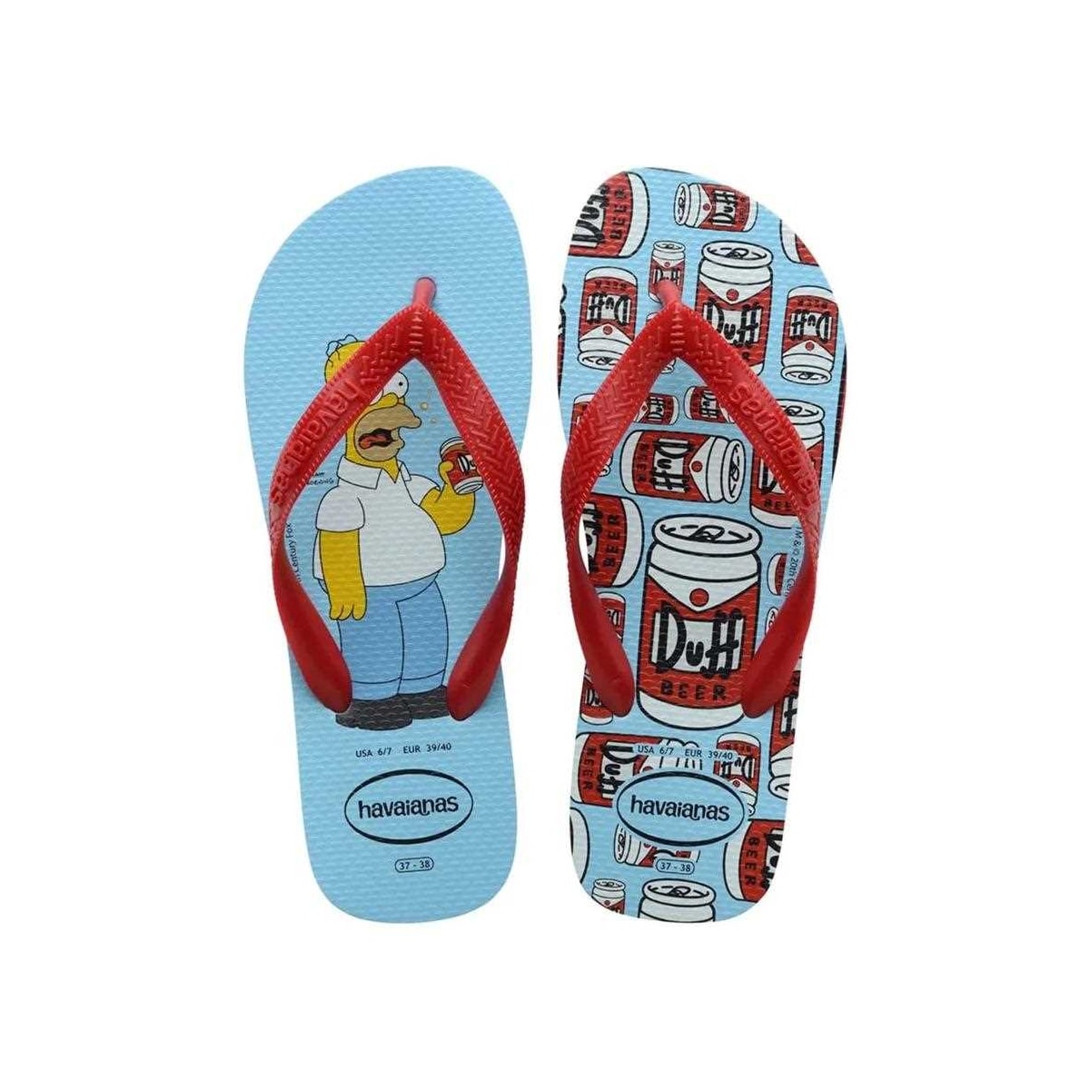 Sandália Havaianas Chinelo Simpsons Azul Water Sandália Havaianas Chinelo Simpsons Azul Water