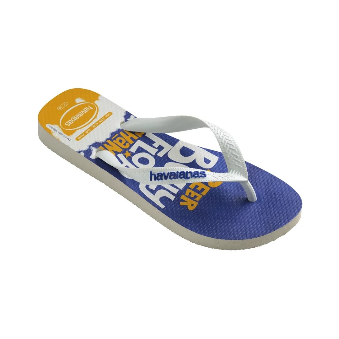 Sandália Havaianas Chinelo Simpsons Branco/Branco/Azul