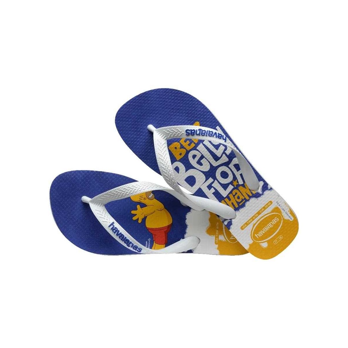 Sandália Havaianas Chinelo Simpsons Branco/Branco/Azul Sandália Havaianas Chinelo Simpsons Branco/Branco/Azul