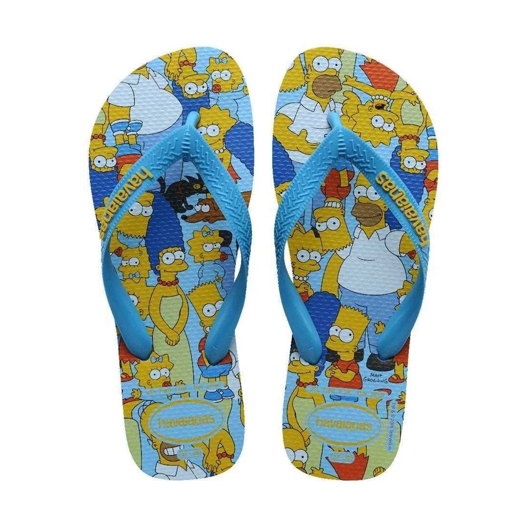 Sandália Havaianas Chinelo Simpsons Turquesa Sandália Havaianas Chinelo Simpsons Turquesa