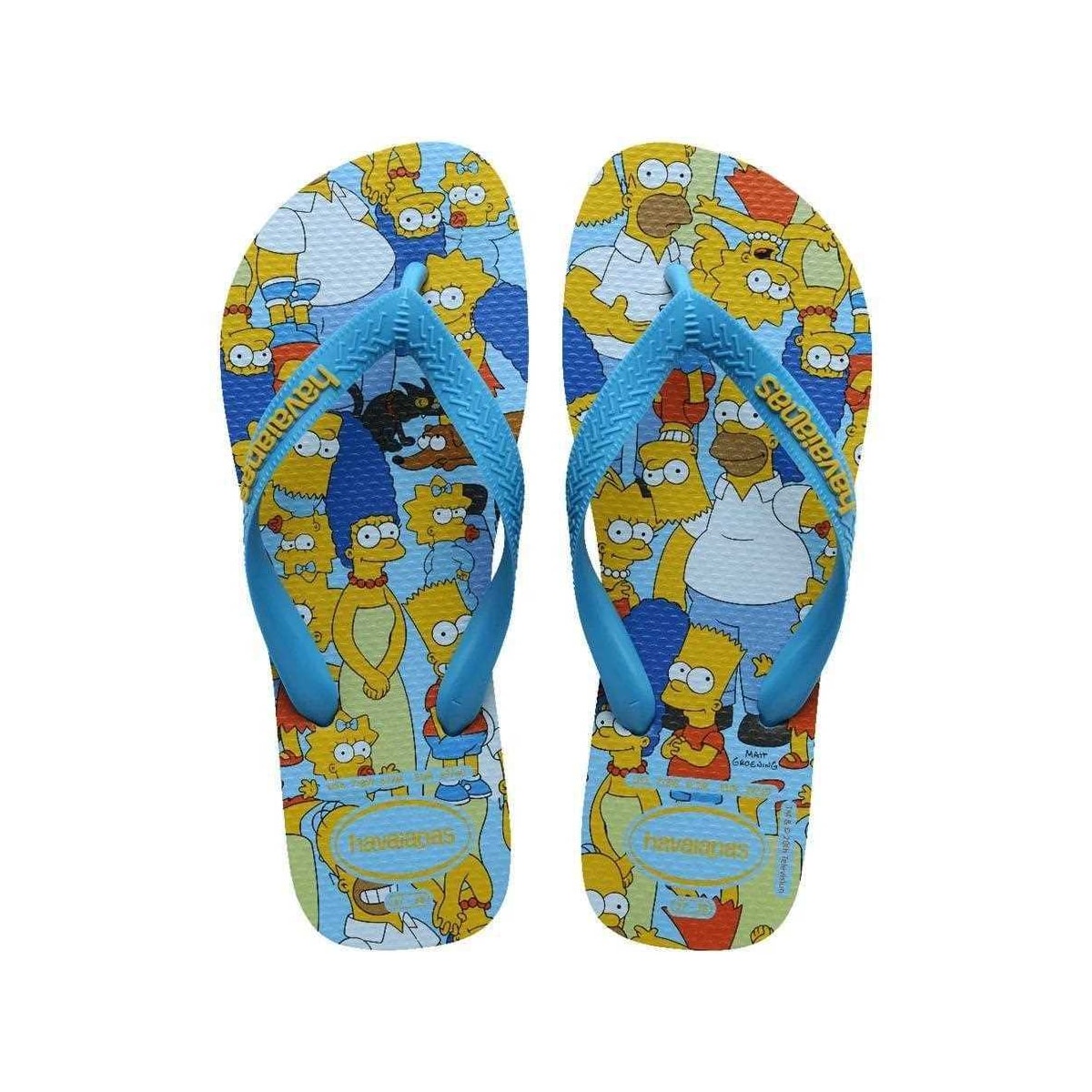Sandália Havaianas Chinelo Simpsons Turquesa Sandália Havaianas Chinelo Simpsons Turquesa