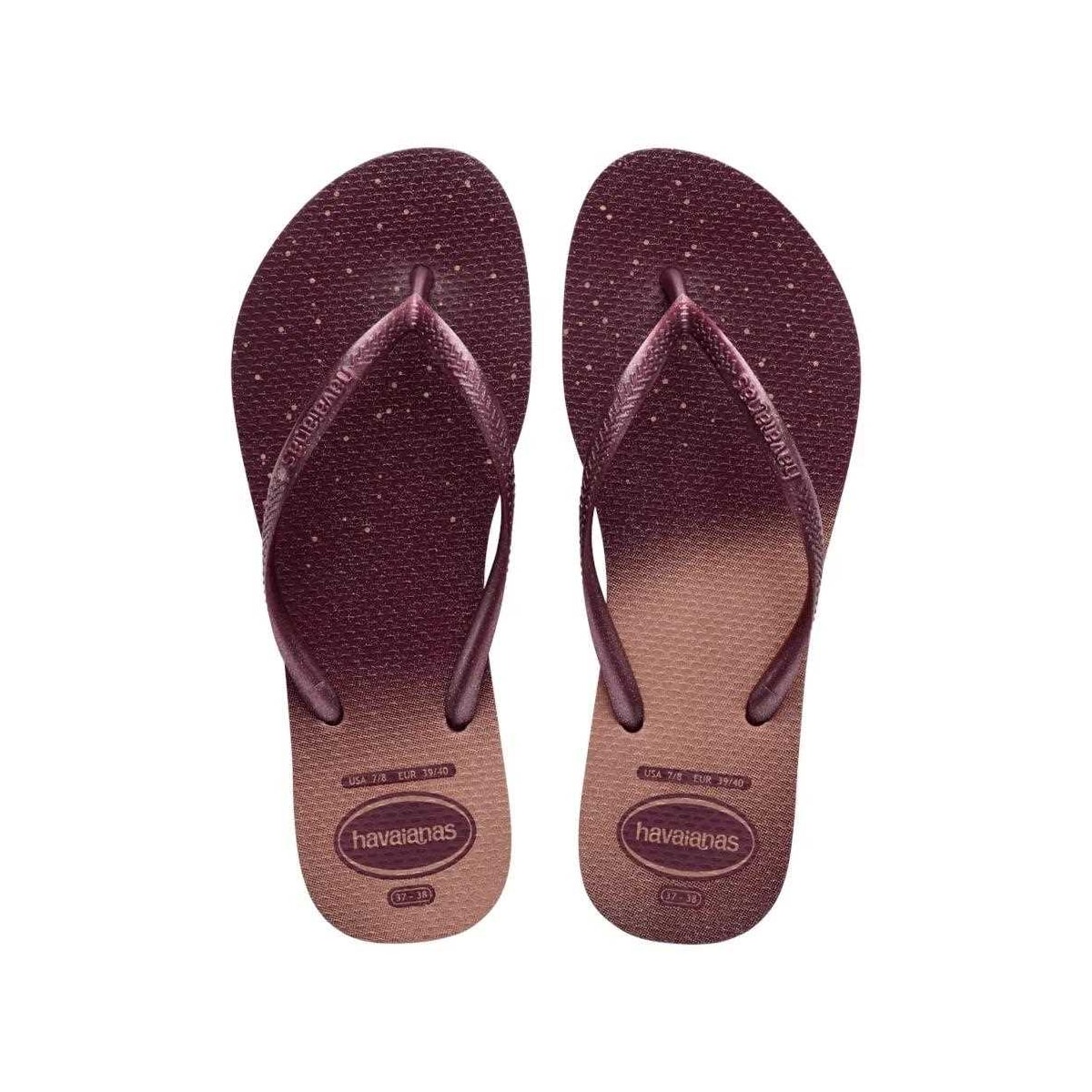 Sandália Havaianas Chinelo Slim Gloss Terra Roxa Sandália Havaianas Chinelo Slim Gloss Terra Roxa
