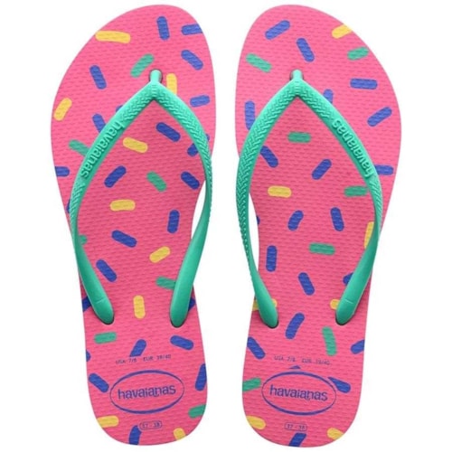 Sandalia Havaianas Chinelo Slim Harmony Ciber Pink