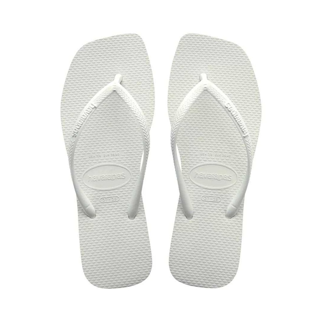 Sandália Havaianas Chinelo Slim Square Branco