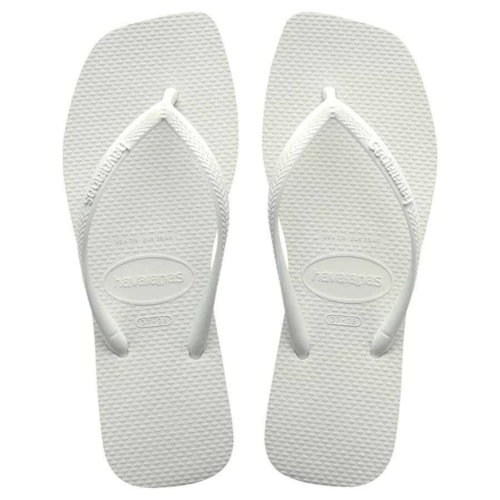 Sandália Havaianas Chinelo Slim Square Branco