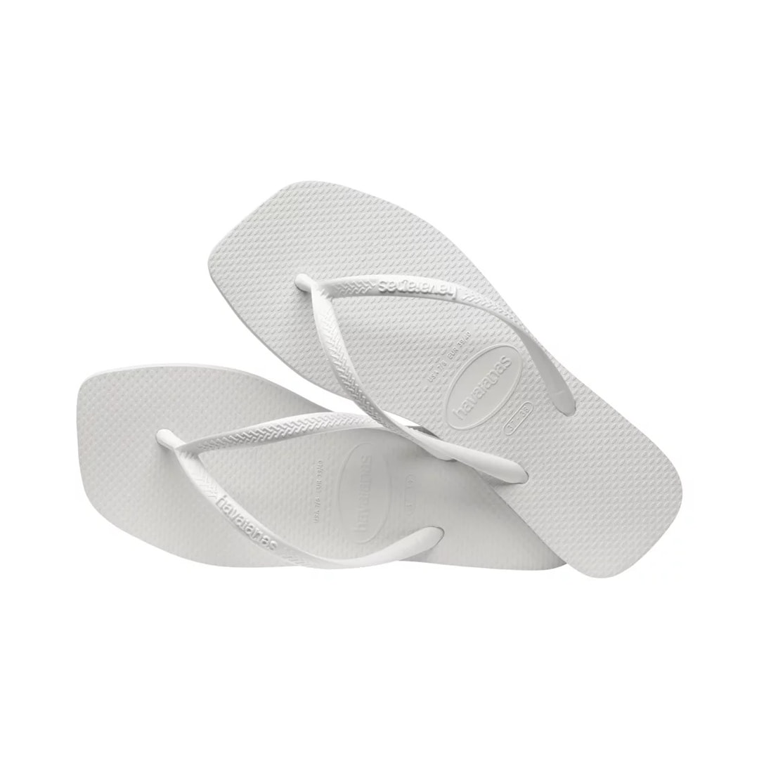 Sandália Havaianas Chinelo Slim Square Branco