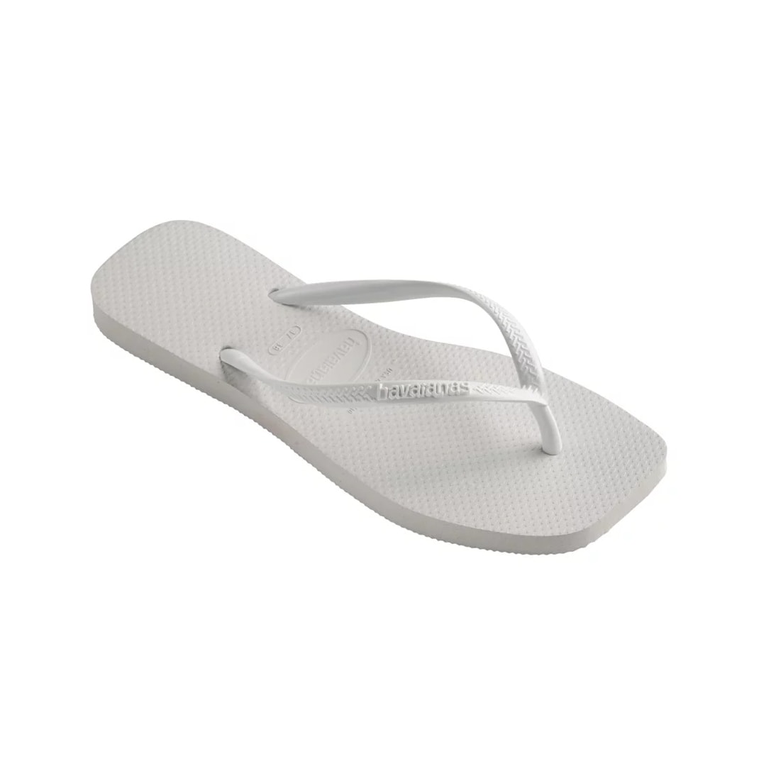 Sandália Havaianas Chinelo Slim Square Branco Sandália Havaianas Chinelo Slim Square Branco